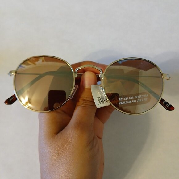 Aerie Sunnies Women's Round-Shaped Sunglasses 3854 100% UVA UVA Protection - Picture 3 of 14